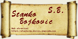 Stanko Bojković vizit kartica